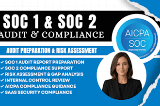 prepare soc 1 and soc 2 audit report compliance for startups and saas companies