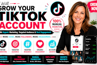 do tiktok marketing and organic promotion for real follower growth