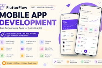 build flutterflow mobile app mvp ai app firebase supabase for android and ios