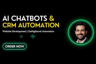 build your website, CRM and ai chatbot automation with gohighlevel