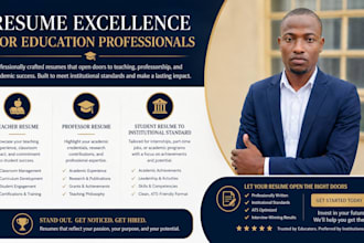 write teacher resume, professor resume, student resume to institutional standard
