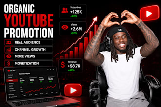 organic youtube video promotion for channel growth and monetization