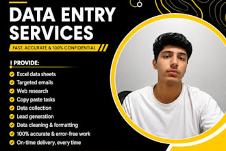 do email research and excel data entry