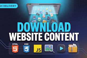 download any webpage or static website with all contents