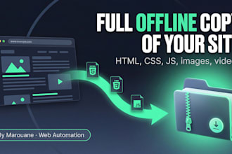 download any webpage or static website with all contents
