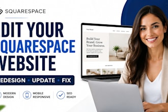 edit squarespace website, redesign squarespace website, update squarespace site