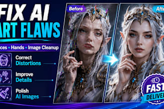 fix ai generated art, faces, hands and image flaws