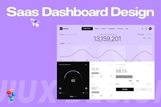 create professional saas web app dashboard UI design