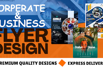 design professional business flyer for marketing promotions and brandings