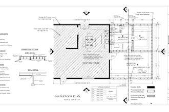 revise permit drawings and fix city permit comments