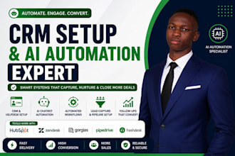 setup hubspot zendesk gorgias pipedrive freshdesk crm ai automation