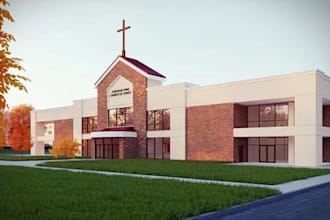deliver 2d church floor plan, church interior and exterior for your project