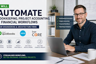 automate bookkeeping,financial workflows for engineering architecture firms