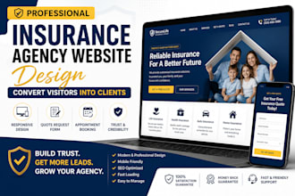 design a professional insurance agency website that converts leads