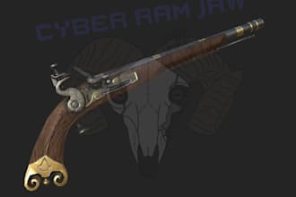 create a 3d modelled prop, weapon or accessory