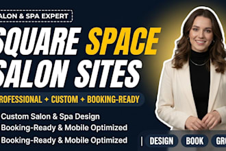 design a squarespace website for your salon or spa
