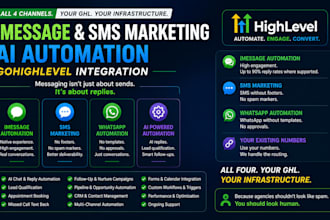 set up imessage SMS marketing imessage ai automation gohighlevel integration