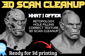 3d scan cleanup fix, repair, and clean up your 3d scan mesh for 3d printing