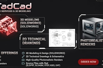 do 3d cad modelling in solidworks