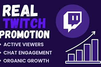 promote your twitch channel and boost twitch live viewers