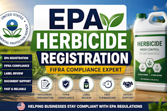 register your herbicide, weed killer, chemical with epa ensure fifra compliance