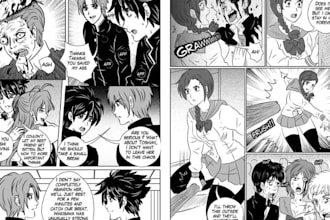 draw manga page panel anime nsfw manga art illustration webtoon in manga style
