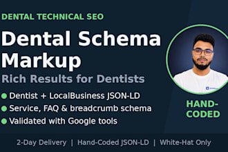 add dental schema markup and structured data for local SEO