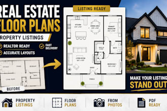 create real estate floor plans for property listings realtor marketing