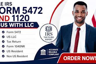 file irs form 5472 and 1120 for foreign owned US llc