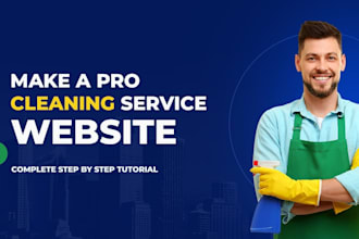 create a professional gutter cleaning business website, cleaning website