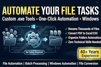 build a custom python automation tool or exe for your files