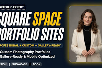 design a squarespace photography portfolio website