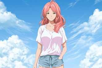 do a character in manga style