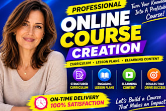 create online course content and curriculum that boosts