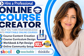 create online courses, course curriculum, workbooks