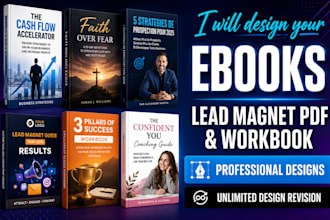 canva ebook design, PDF lead magnet, ebook and workbook design
