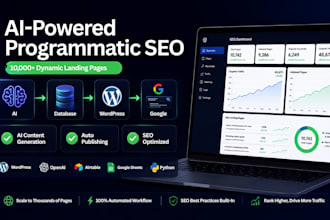 build an ai powered programmatic SEO website with dynamic pages