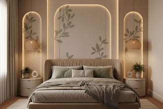 design modern 3d interior