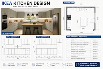 design your ikea kitchen remodel layout with 2d floor plans and 3d render