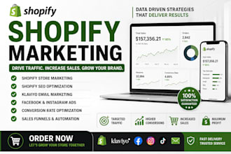 promote ecommerce shopify store, shopify seo, shopify marketing to boost sales