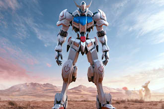 do retro mecha or scifi gundam art