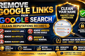 remove negative links and articles arrest record from google