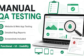 manually test your website and report bugs
