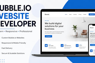 build bubble CRM website client portal website saas mvp business website design