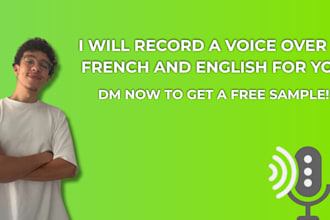 give a voice to your character in english