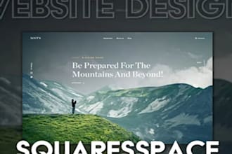 do squarespace website development, build squarespace design or redesign