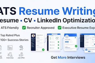 write an ats resume, CV and linkedin profile that gets interviews