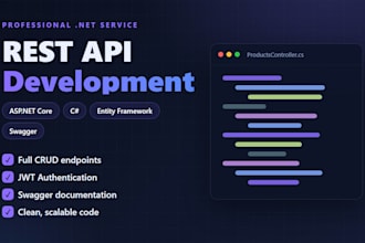 develop a rest API in c sharp and net with database integration