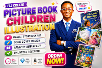 illustrate picture book children illustation for amazon picture book