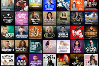 design a professional podcast cover art, podcast logo design